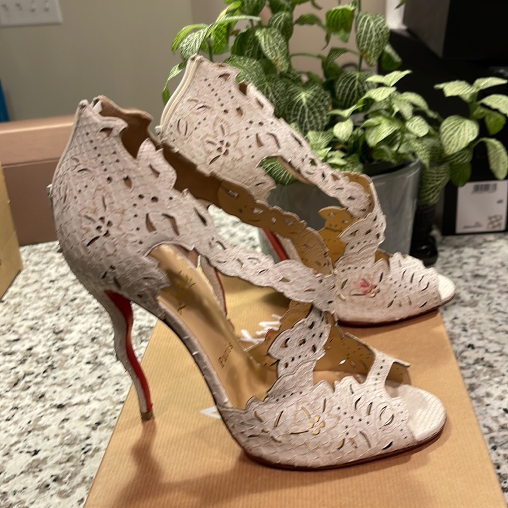 Louboutin Decoupadiva 120 Python Size 39.5 - image 5